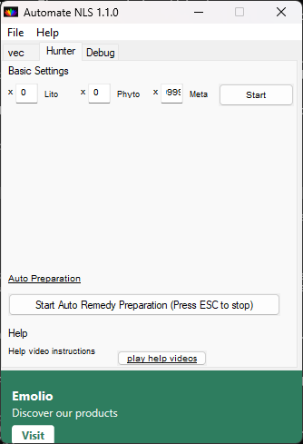 AutoClick main window