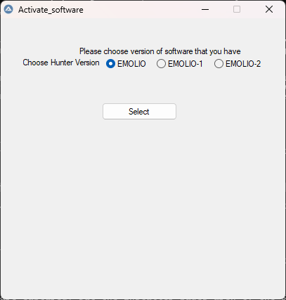 Choose Hunter version
